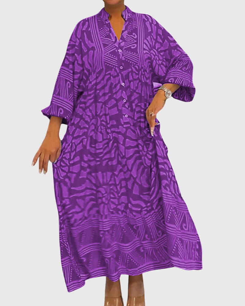 Maya | Maxi Dress With Elegant Print