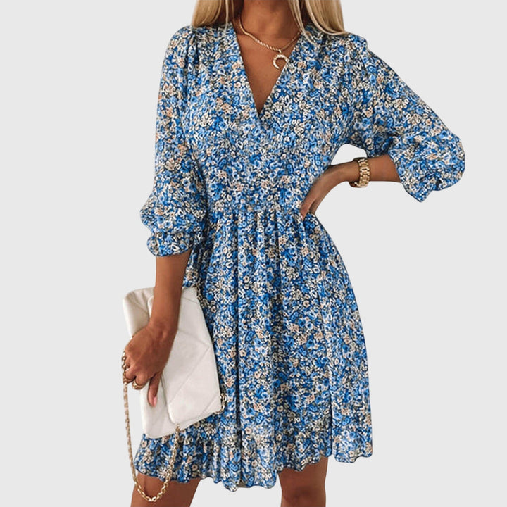 Bella | Floral Puff Sleeve Dress