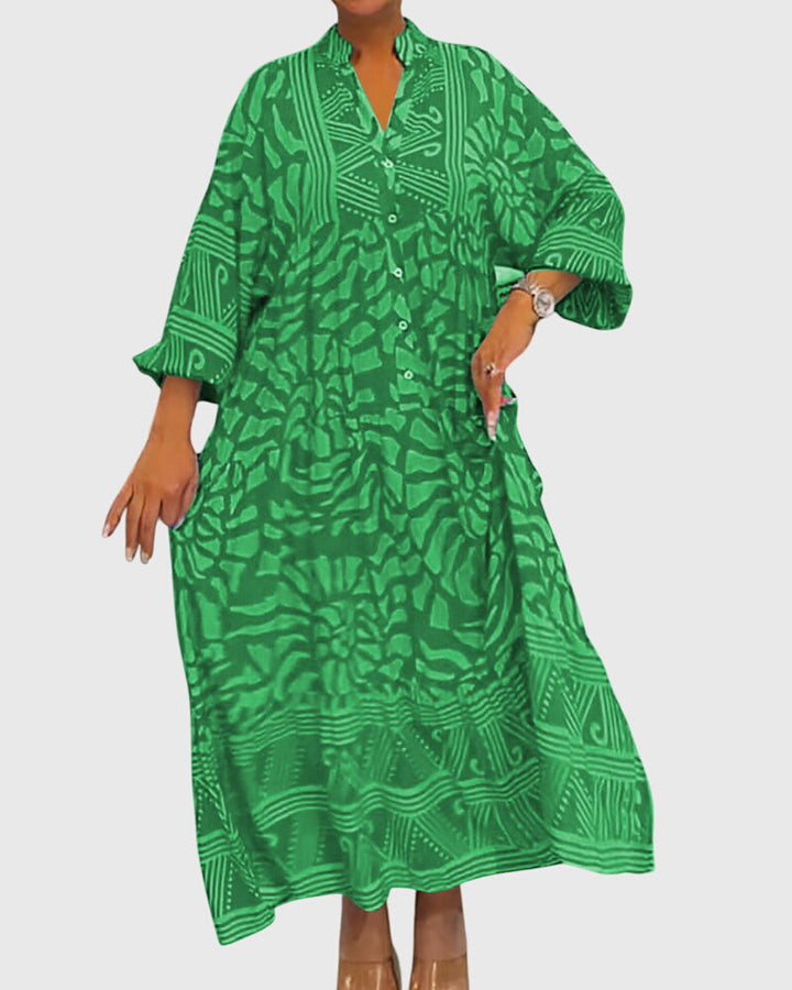 Maya | Maxi Dress With Elegant Print