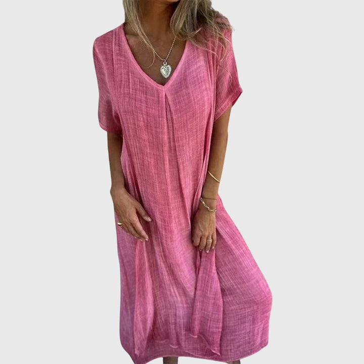 Bella | Elegant Lightweight V-Neck Dress