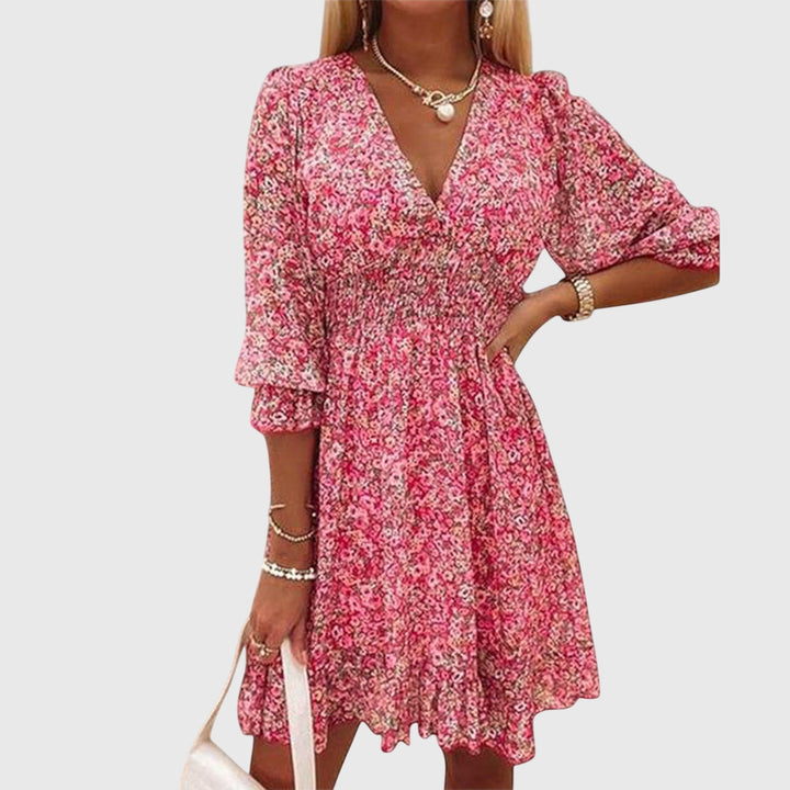Bella | Floral Puff Sleeve Dress