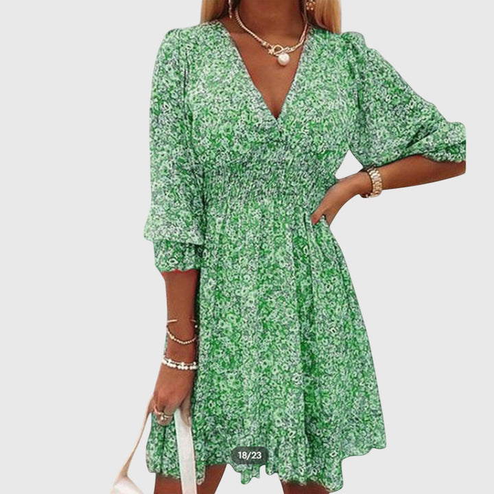 Bella | Floral Puff Sleeve Dress