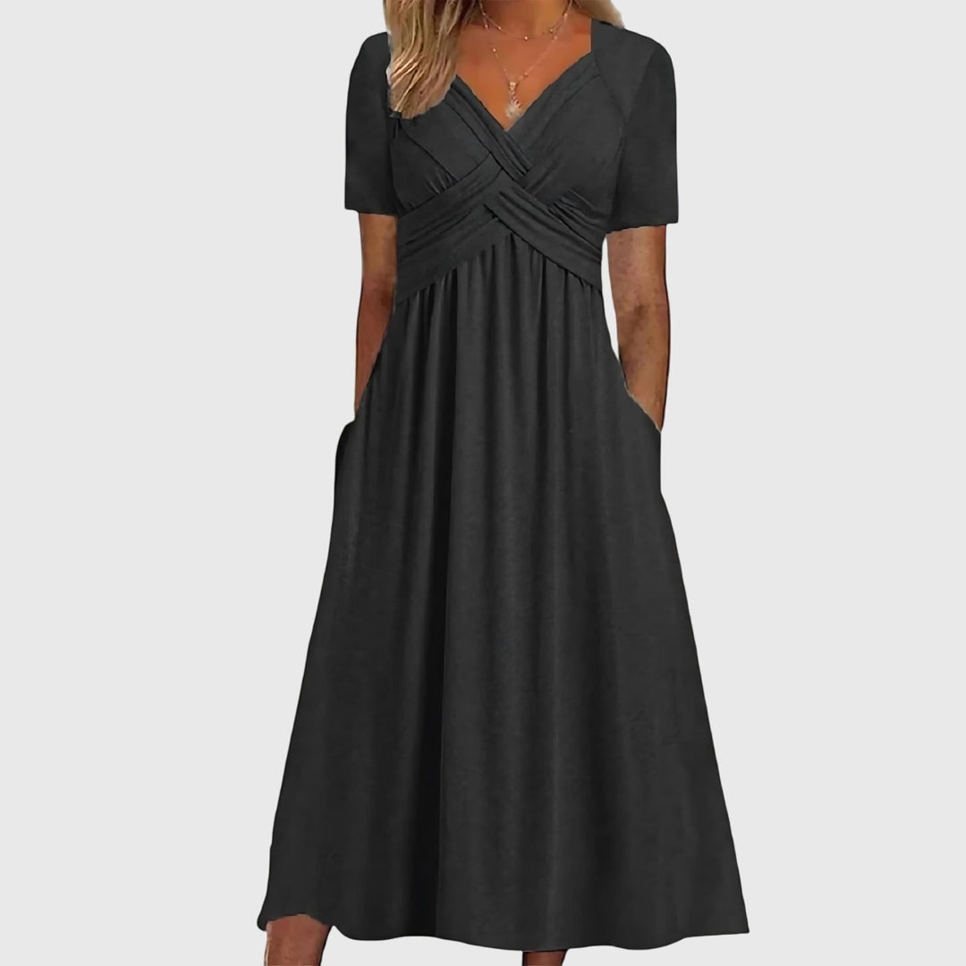 Jill | Midi Dress with Tummy Control.