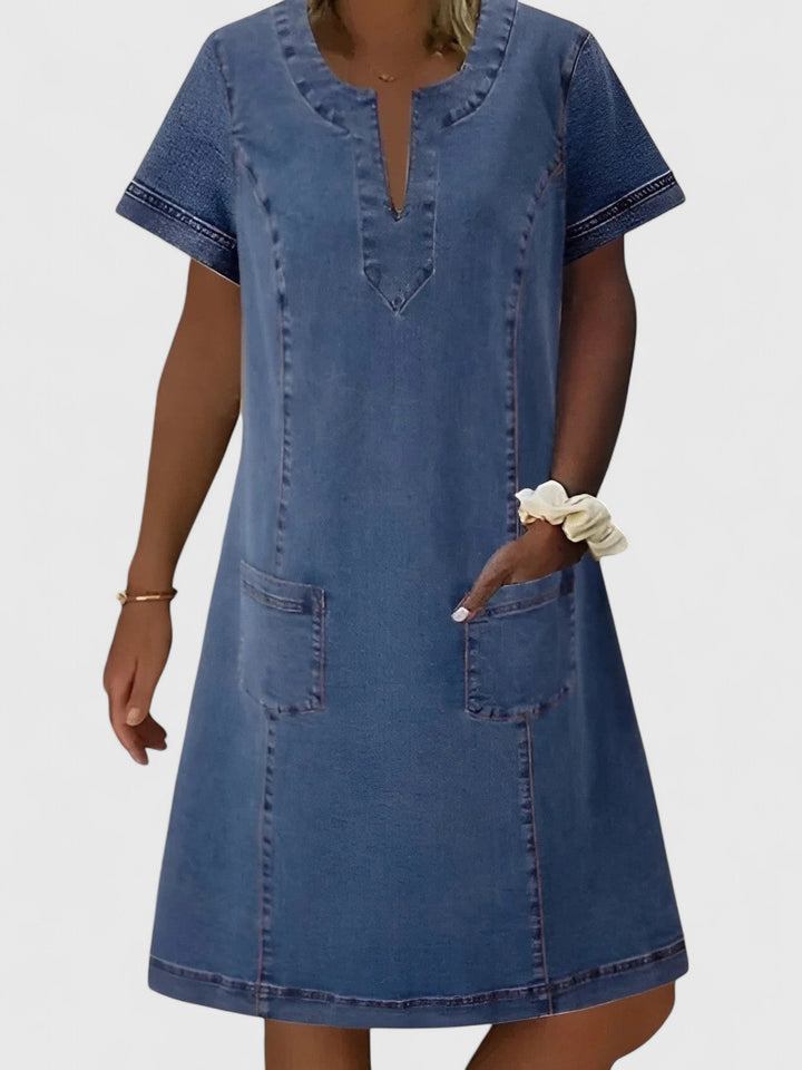Jill | Elegant Denim Dress