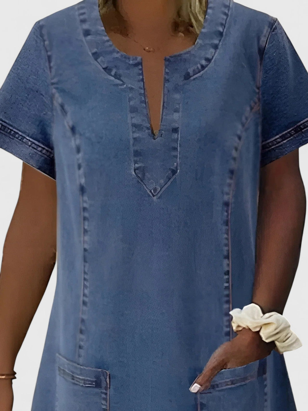 Jill | Elegant Denim Dress