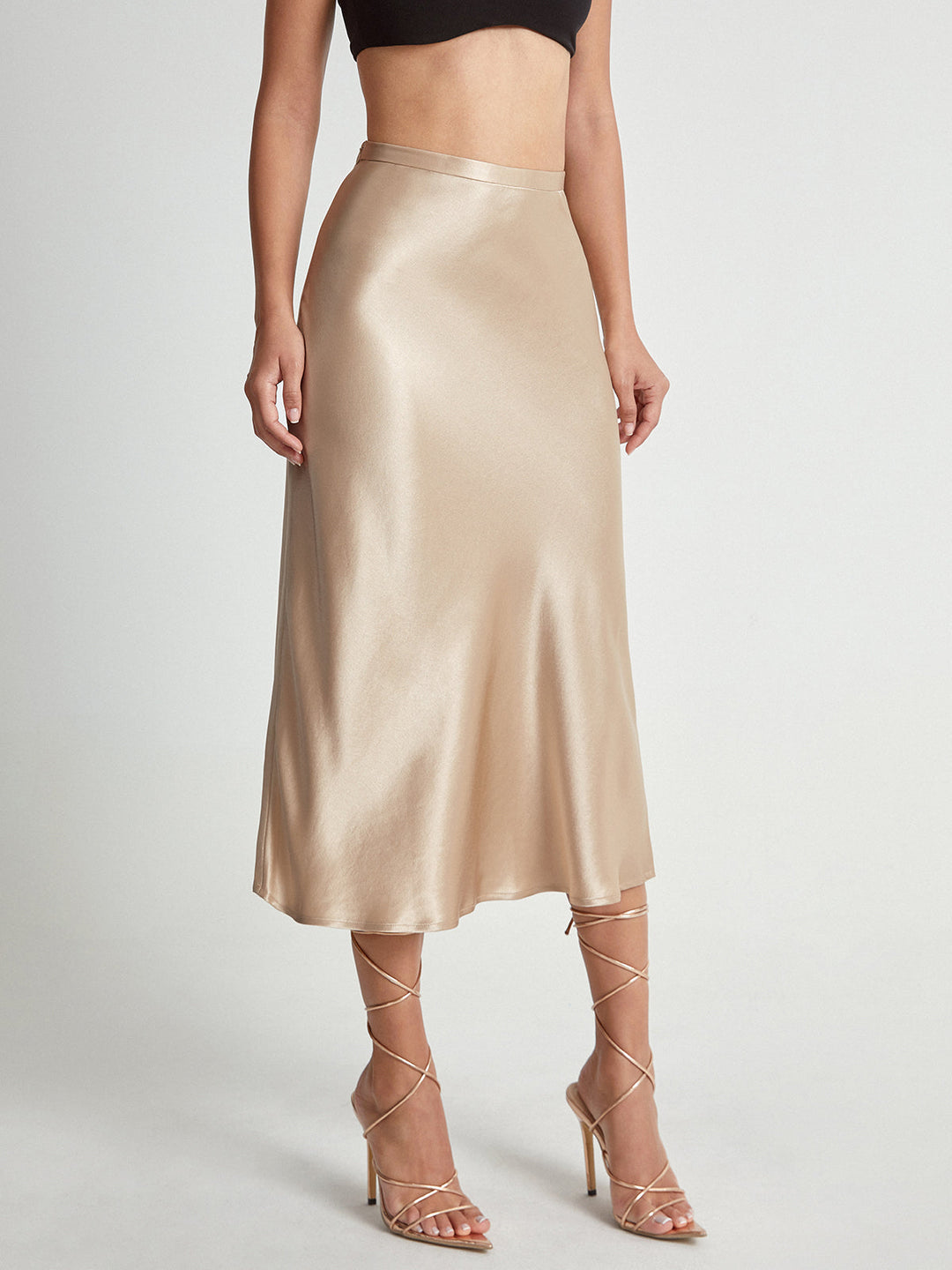 Women’s High Waist Midi Skirt – Elegant Summer Staple
