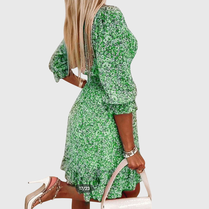 Bella | Floral Puff Sleeve Dress