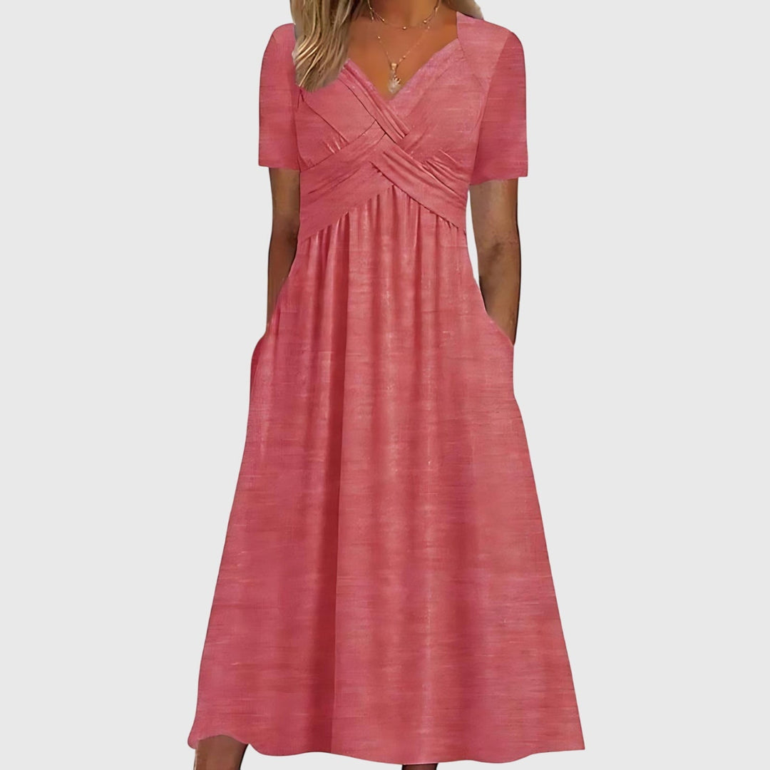 Jill | Midi Dress with Tummy Control.
