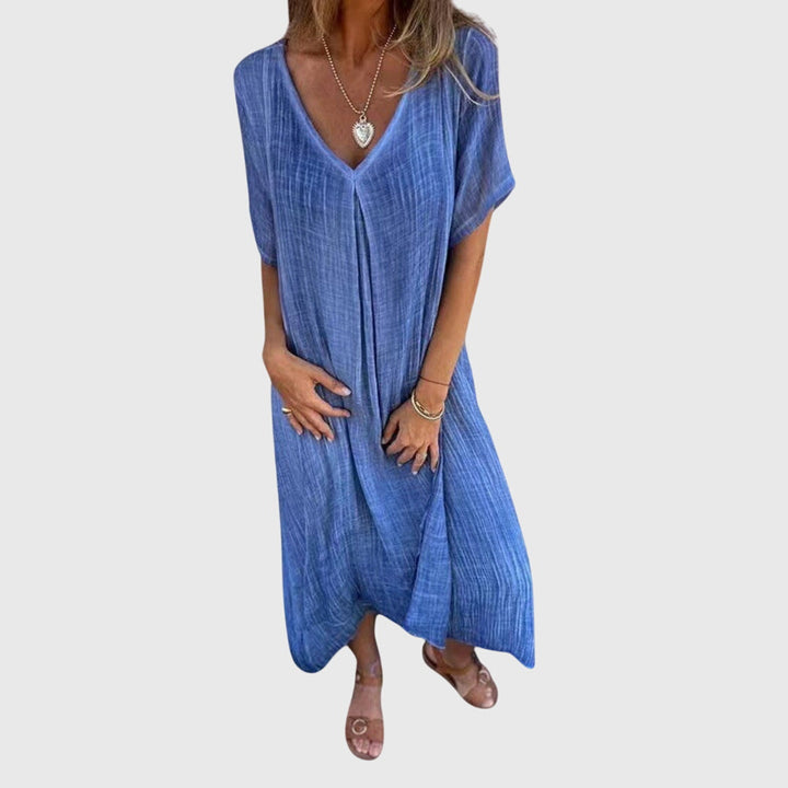 Bella | Elegant Lightweight V-Neck Dress