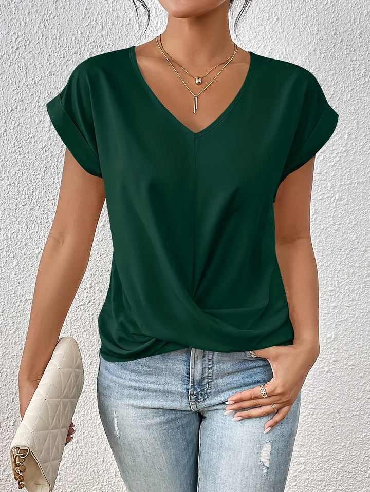 Cleo™ | Elegant V-Neck Top