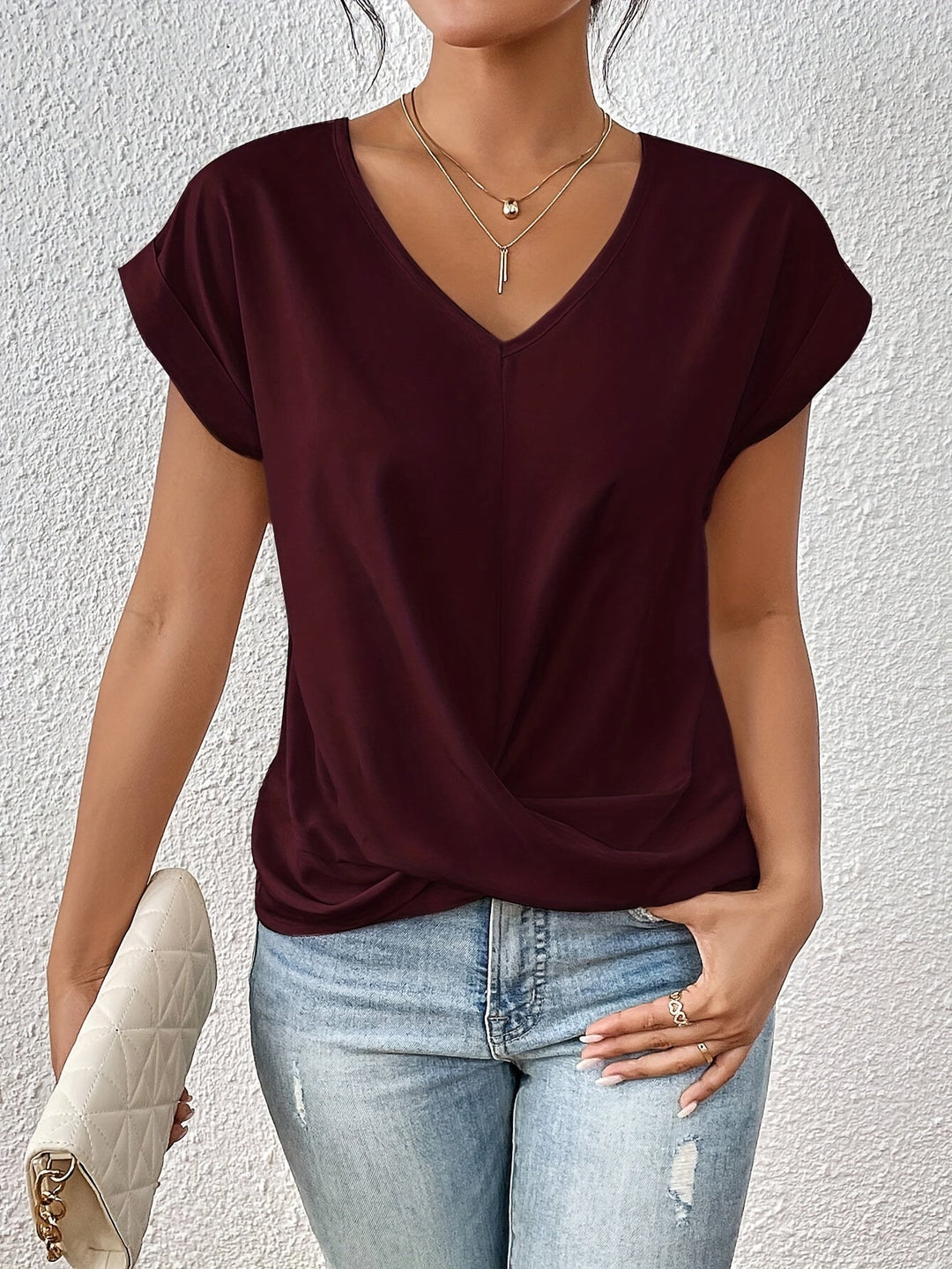 Cleo™ | Elegant V-Neck Top