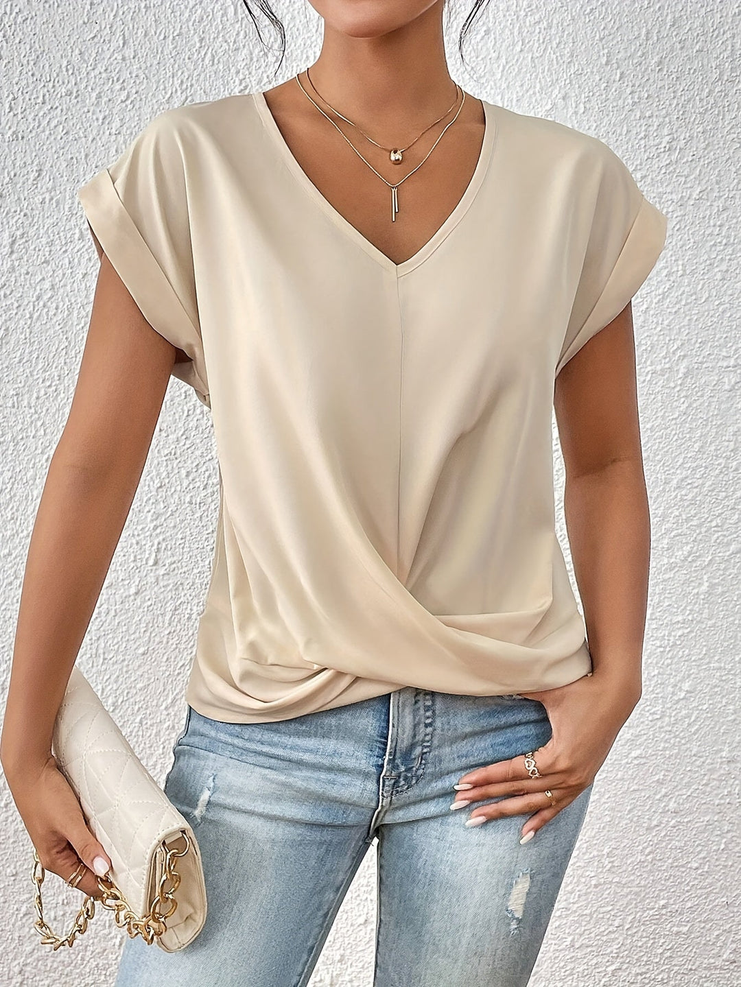 Cleo™ | Elegant V-Neck Top