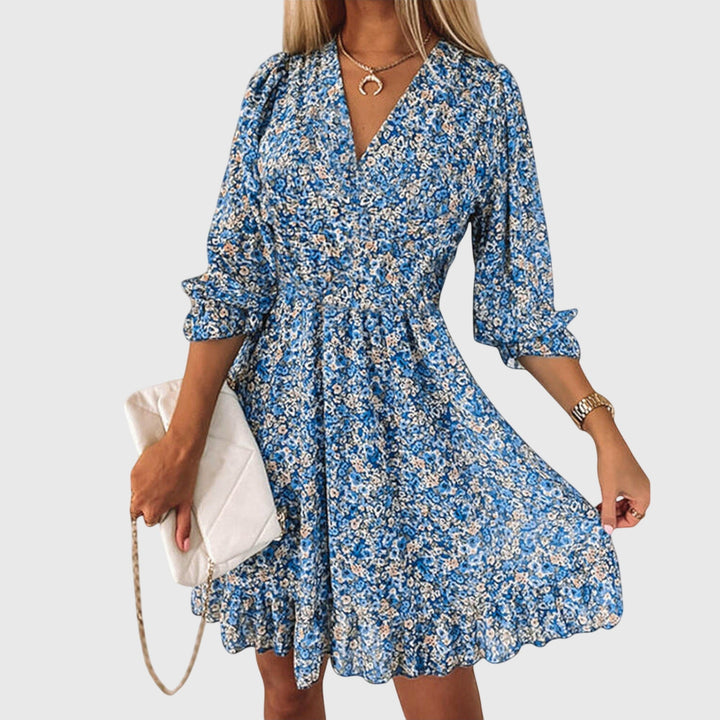 Bella | Floral Puff Sleeve Dress