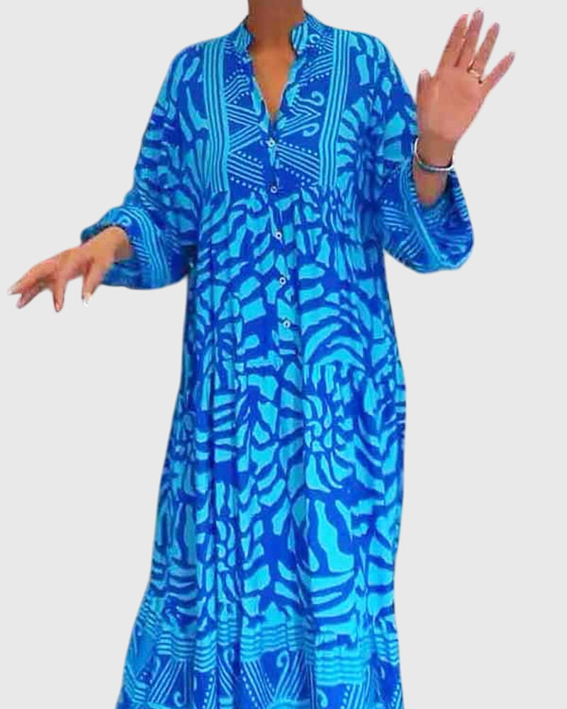 Maya | Maxi Dress With Elegant Print