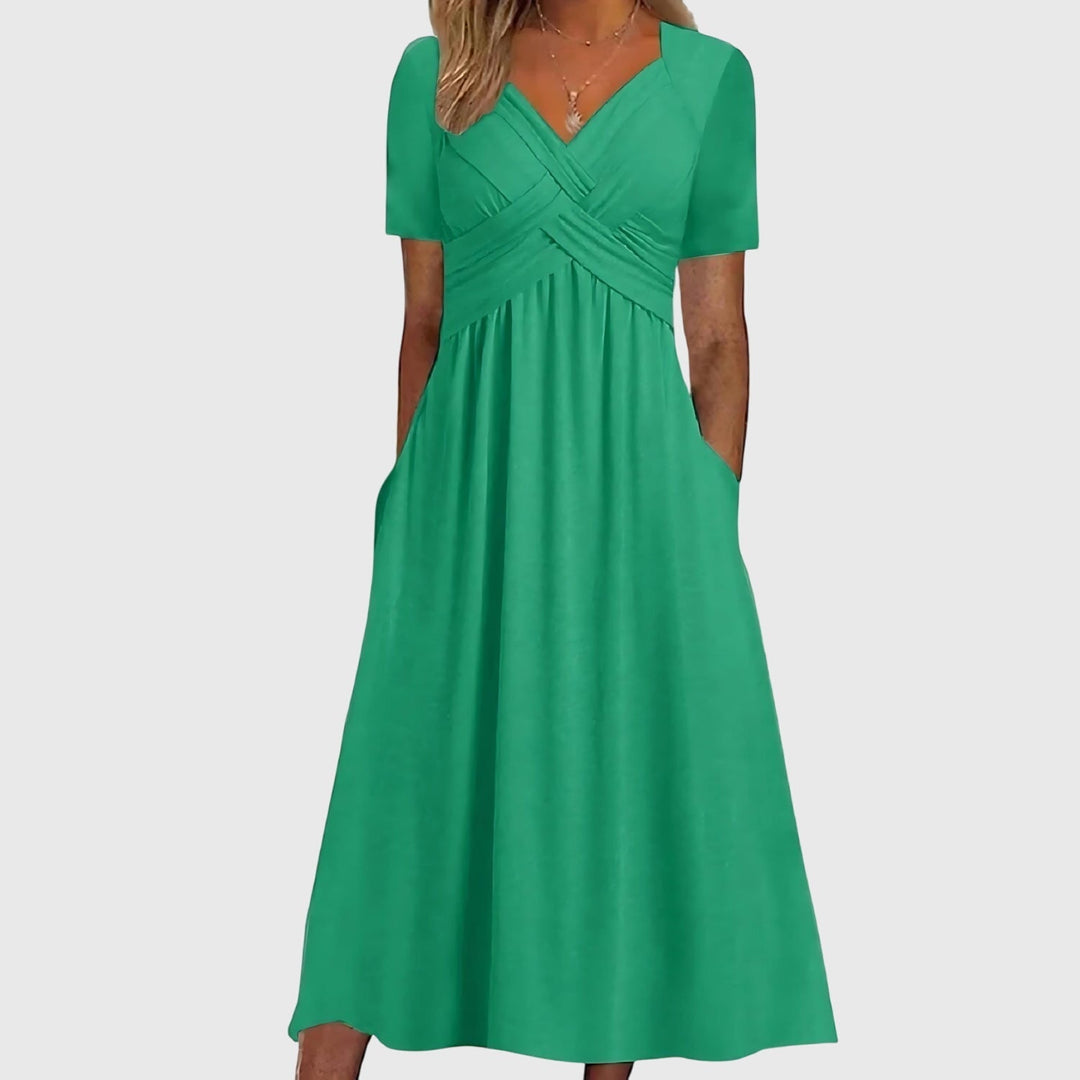 Jill | Midi Dress with Tummy Control.