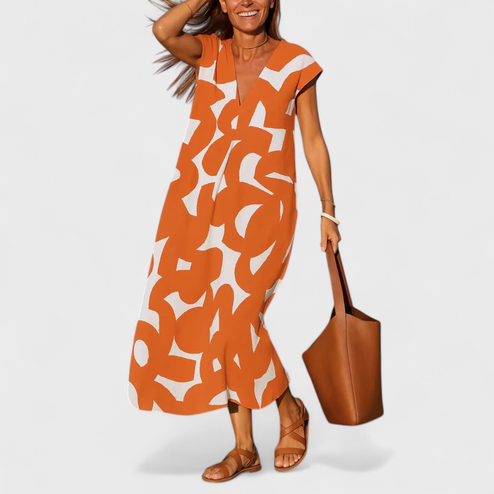 Maya | Flowing V-Neck Dress
