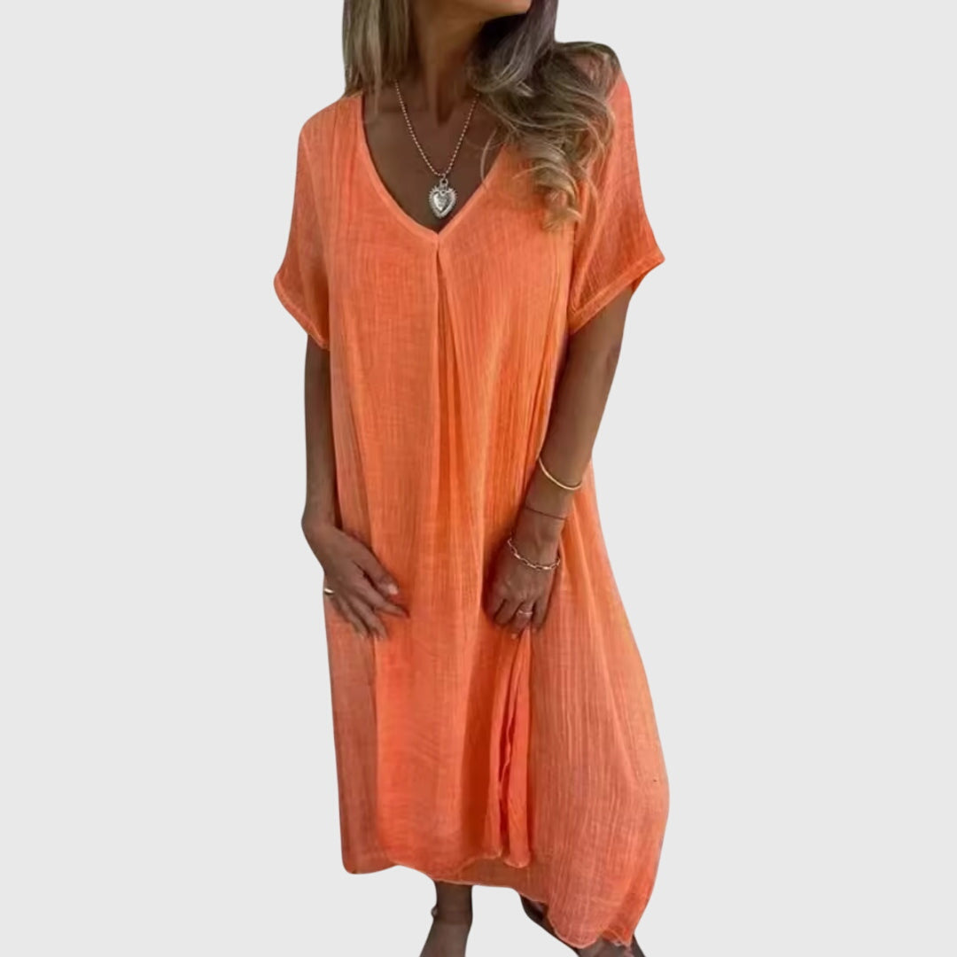 Bella | Elegant Lightweight V-Neck Dress
