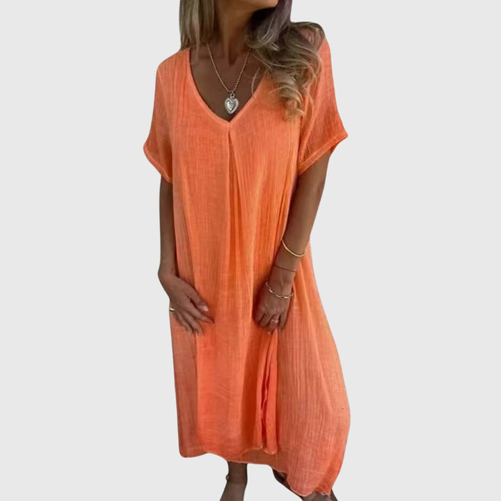 Bella | Elegant Lightweight V-Neck Dress