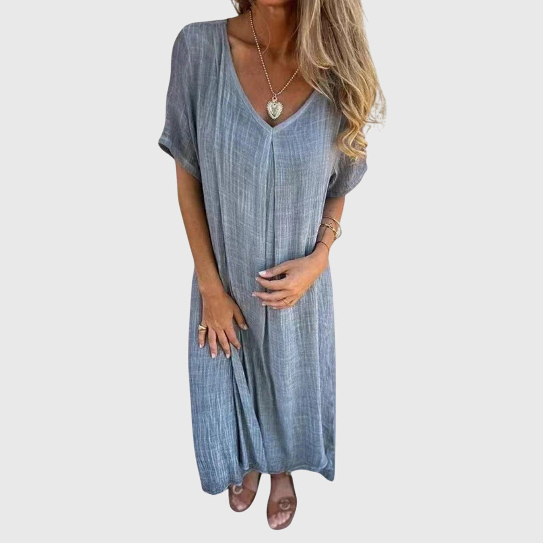Bella | Elegant Lightweight V-Neck Dress
