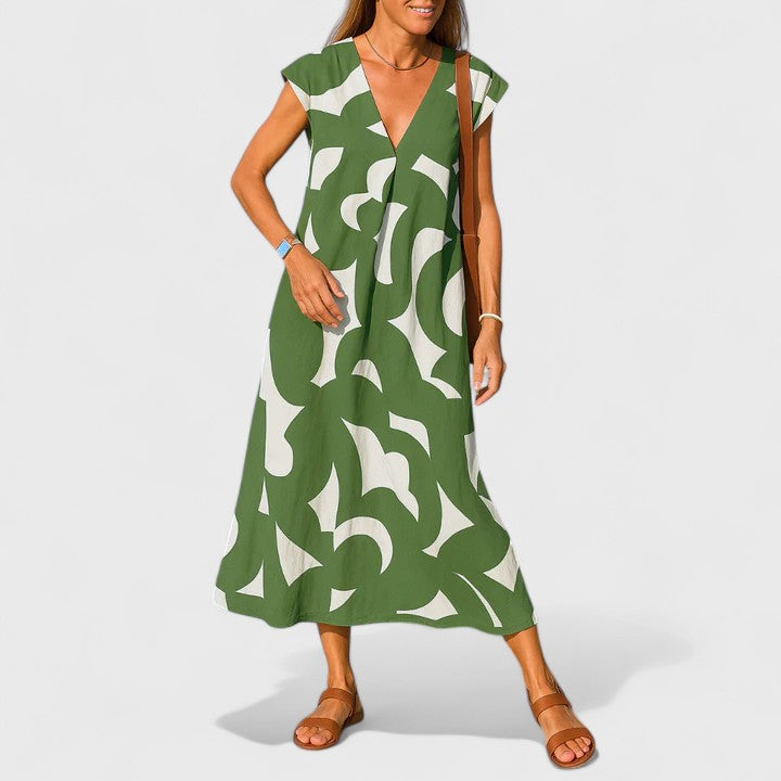 Maya | Flowing V-Neck Dress