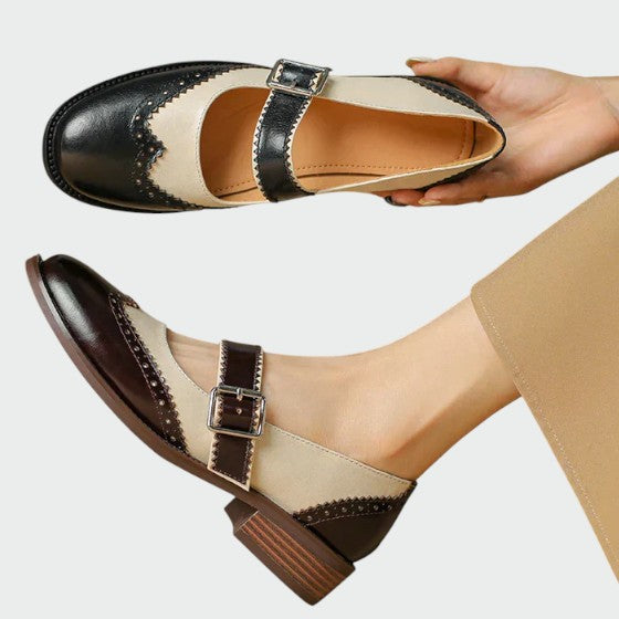Olivia™ | Elegant Leather Mary Jane Shoes