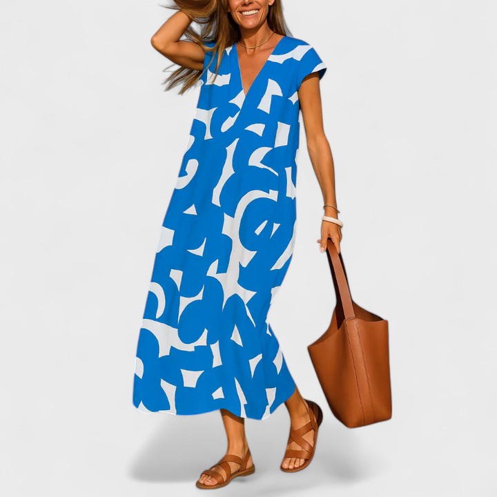 Maya | Flowing V-Neck Dress
