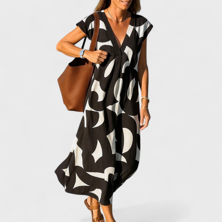 Maya | Flowing V-Neck Dress