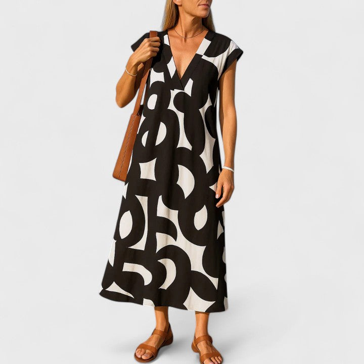 Maya | Flowing V-Neck Dress